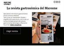 Tablet Screenshot of maresmegourmet.com